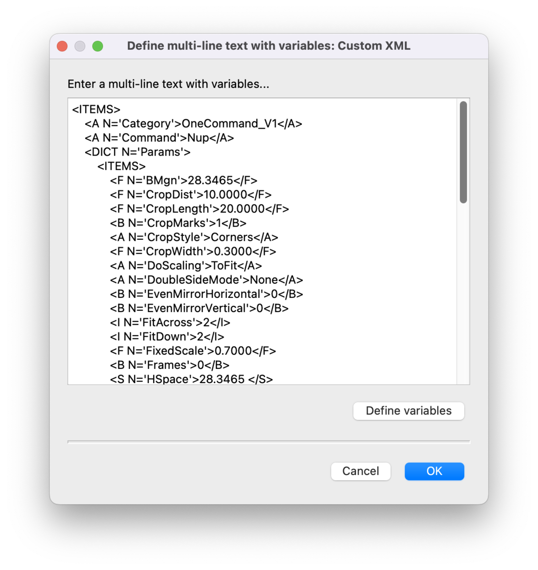 Custom XML met dynamische variabelen ('God Mode')